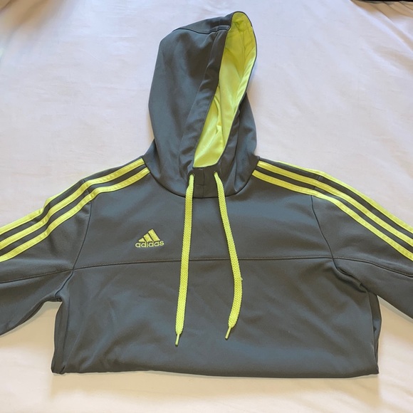 Adidas Women’s Tracksuit (Hoodie) - Gray & Green - Picture 5 of 7